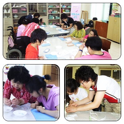 생활공예교실 (비즈공예, 리본공예, 칼라믹스) 진행하였습니다.